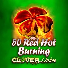 50 Red Hot Burning Clover Links casino game by Novomatic – featured logo at Billybets Casino