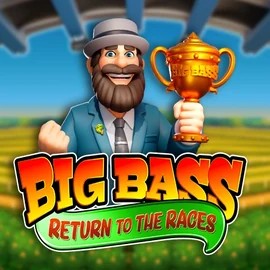 Big Bass Return to the Races online game logo by Pragmatic Play on billybets-casino.eu