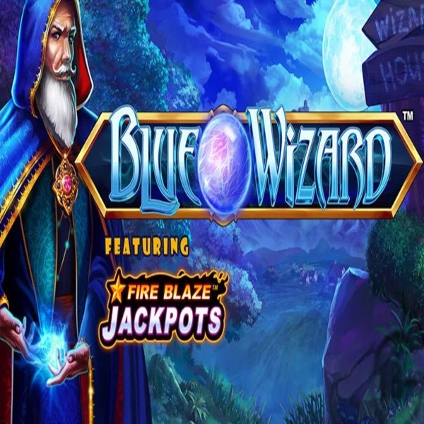 Play Blue Wizard Fire Blaze Jackpots slot by Rarestone Gaming on billybets-casino.eu