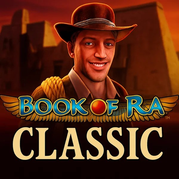 Book of Ra Classic logo by Novomatic at Billybets Casino