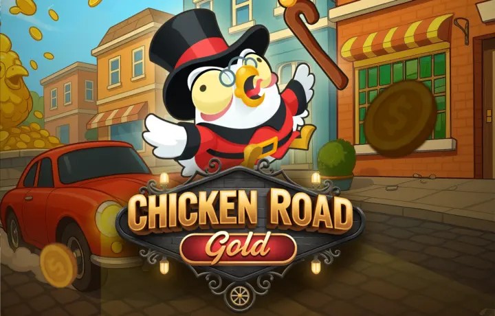 Chicken Road Gold logo by InOut at Billybets Casino