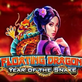 Floating Dragon Year of the Snake slot visual from Pragmatic Play available on billybets-casino.eu