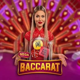 Mega Baccarat by Pragmatic Play, showcased at billybets-casino.eu – game logo